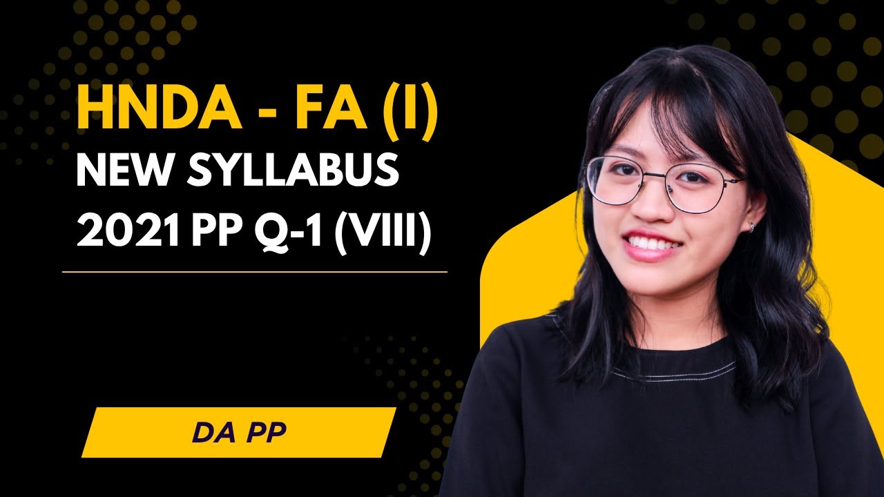 HNDA | Financial Accounting (I) | 2021 Past Paper Q - 1 (VIII) | New Syllabus