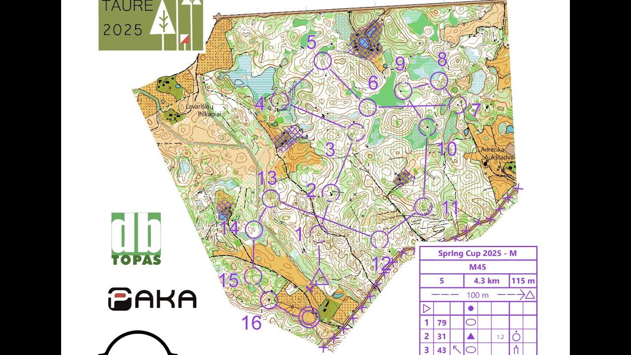 SPRING CUP 2025 orienteering in Lithuania