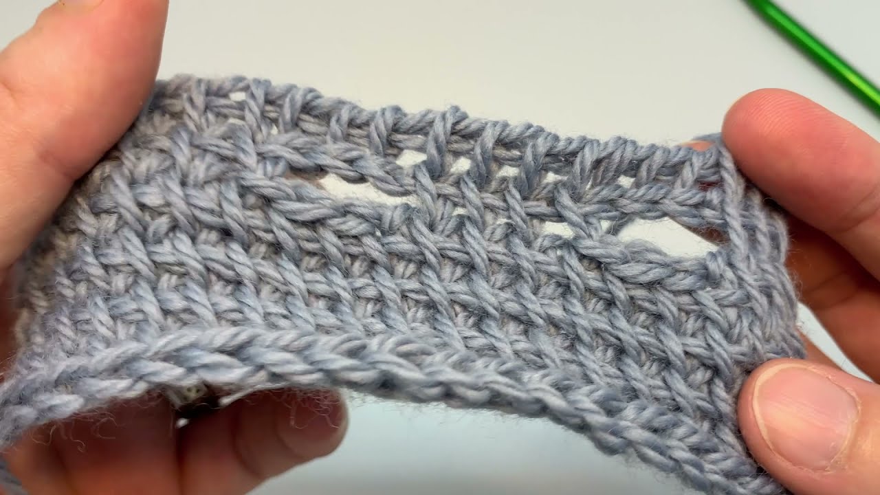 How to make buttonholes in Tunisian crochet