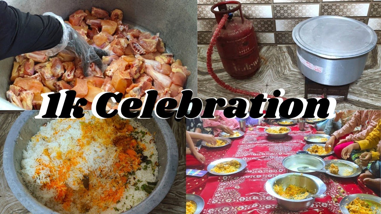 Hyderabadi Ammi And Kids 1k Complete Alhamdulillah 😍 | 1k Celebration#vlog#celebration #food