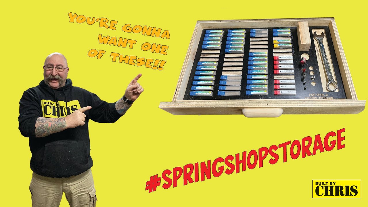 #springshopstorage | Drawer for my CNC bits and tools