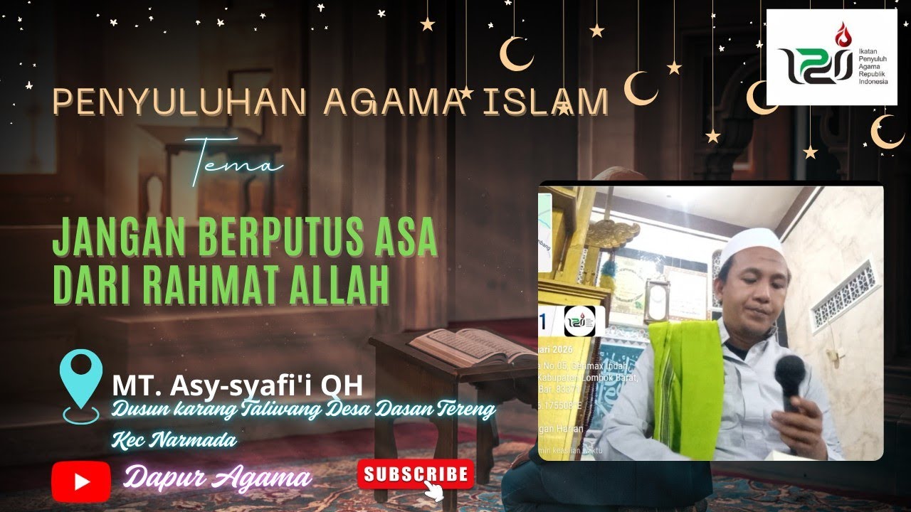 Jangan berputus Asa dari Rahmat Allah 