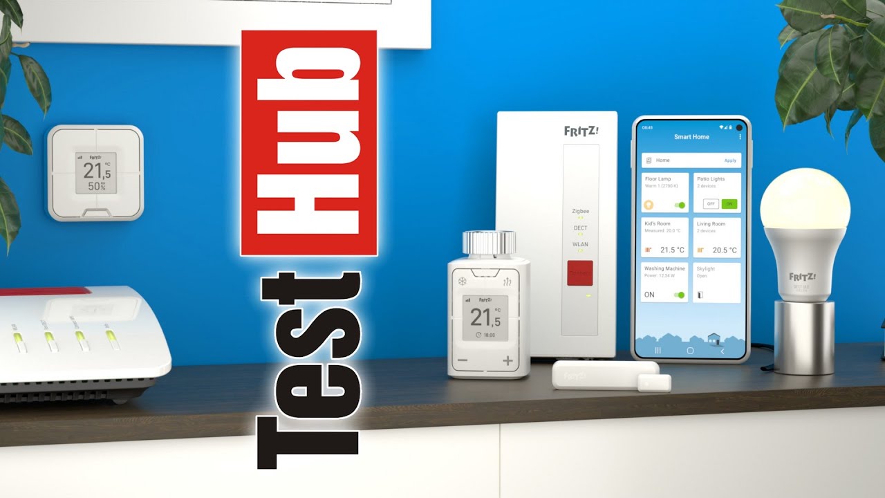 Bramka Matter, ZigBee + WiFi, Inteligentny panel sterujący z wyświetlaczem Fritz! Smart Home od AVM