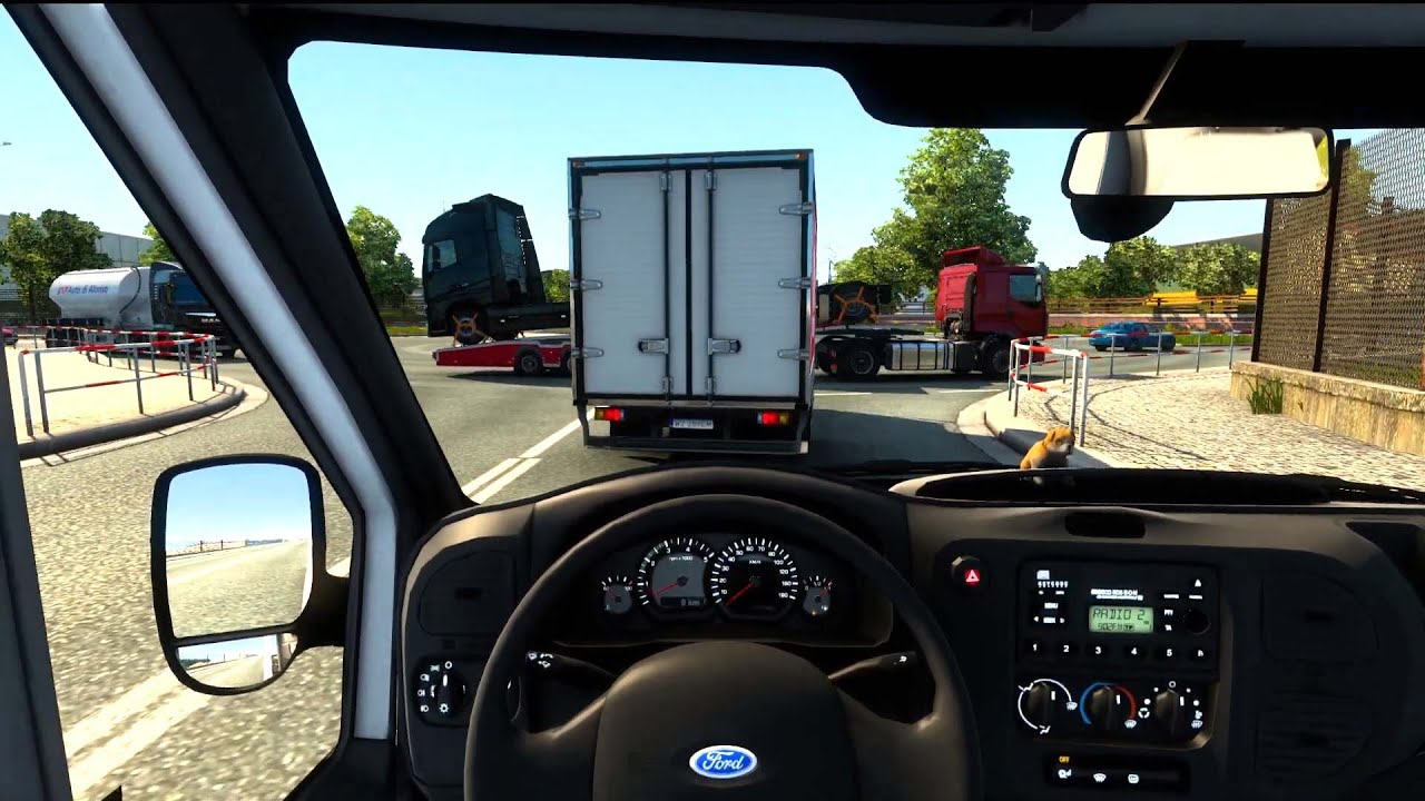Euro Truck Simulator 2 - Ford Transit MK6 [Steering Wheel]