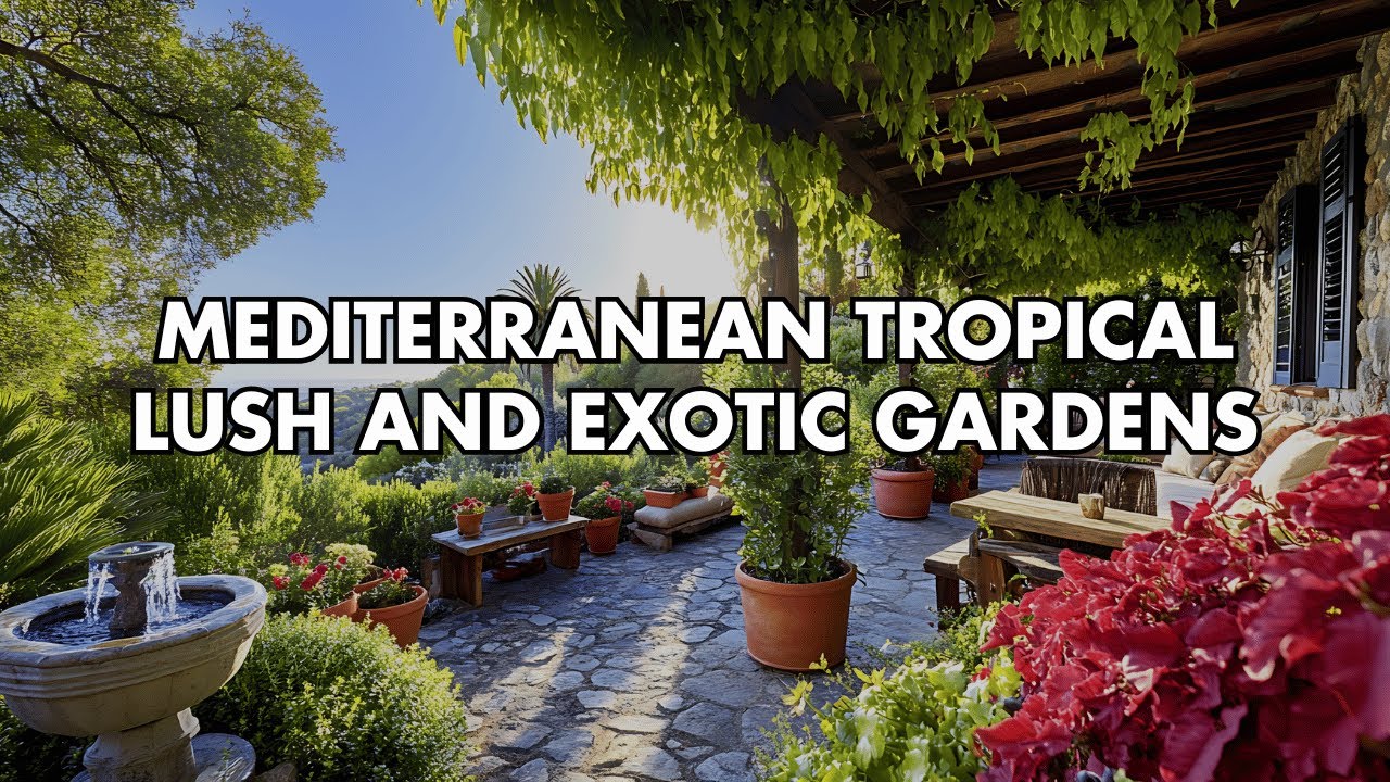 Mediterranean Oasis: Lush and Exotic Small Gardens with a Tropical, Secluded Atmosphere