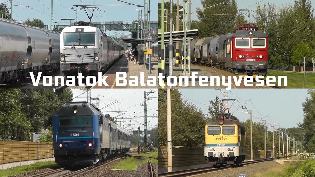 2025_08_07 Vonatok Balatonfenyvesen