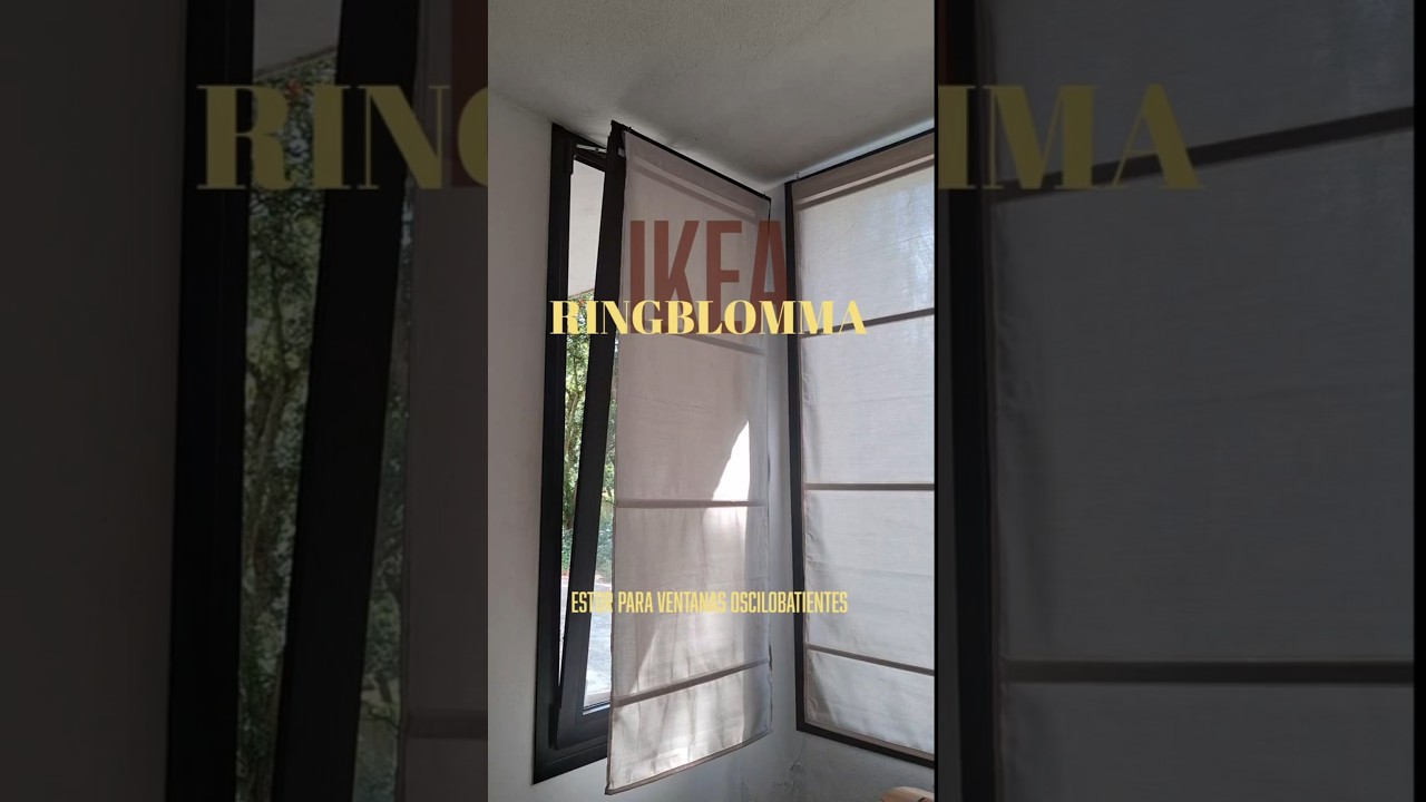 Estor RINGBLOMMA de @IKEASpainpara ventanas oscilovatientes! #ikea #ikeafinds #ikeahack #deco