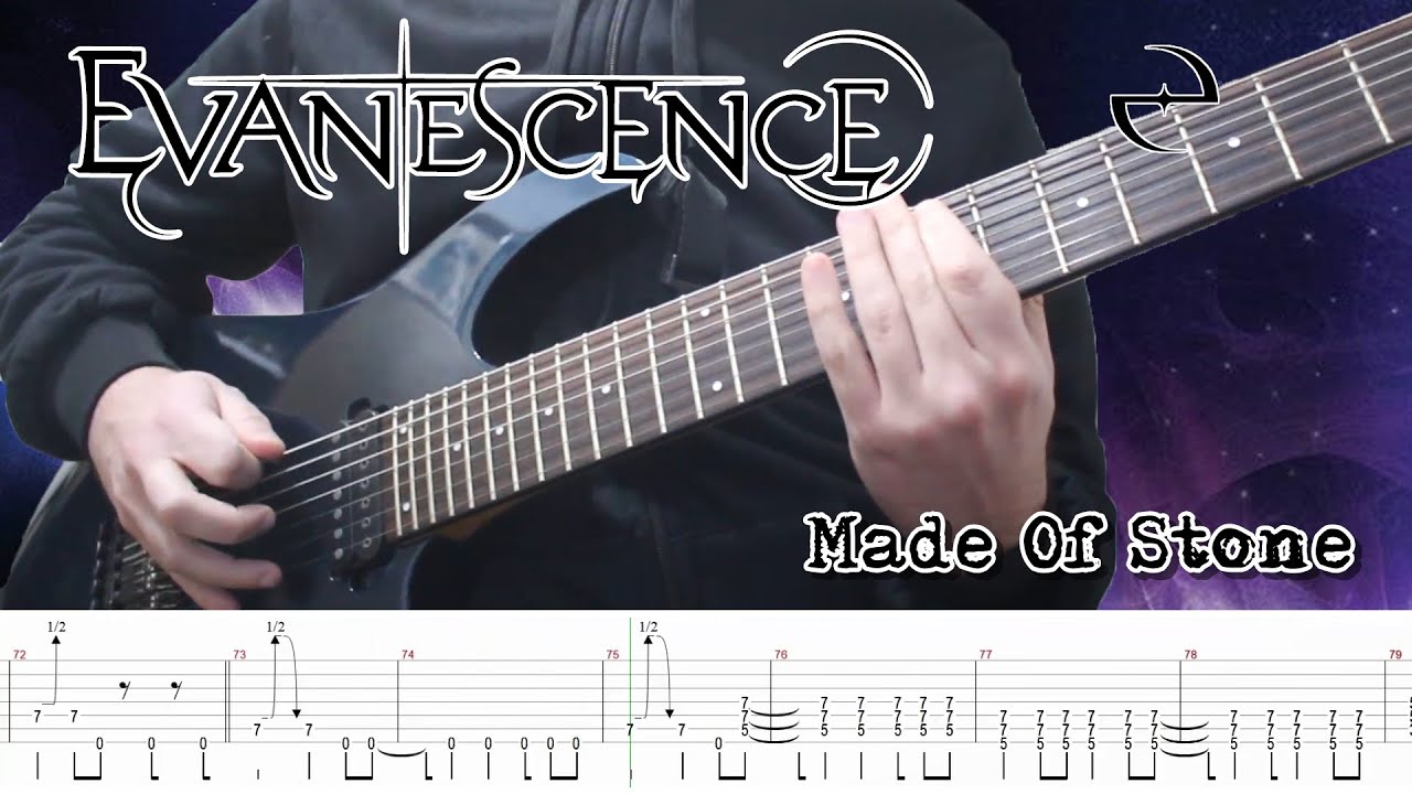 Evanescence - Made Of Stone (Guitar Cover + TABS)
