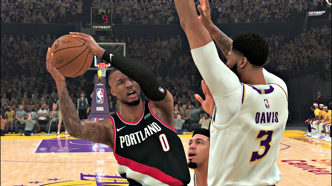 NBA 2K20 Gameplay - Los Angeles Lakers vs Portland Trail Blazers - NBA 2K20 PS4
