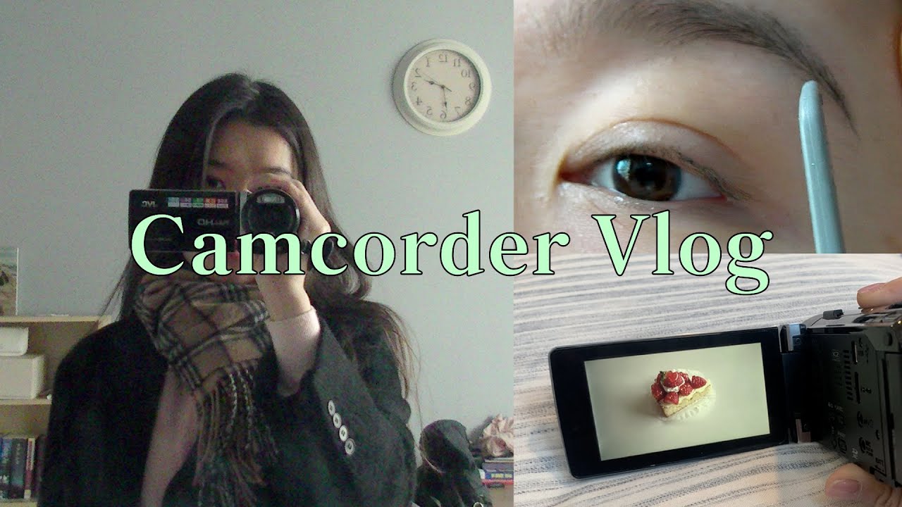 vlog l 빈티지 캠코더 언박싱과 캠코더로 찍은 브이로그