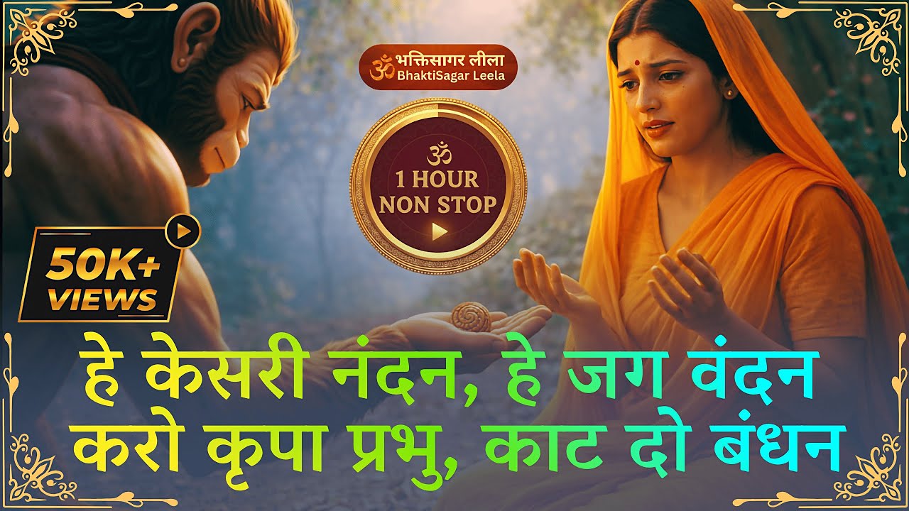 1 Hour Non Stop Hanuman Bhajan | हे केसरी नंदन, हे जग वंदन | दुःख भंजन संकटमोचन बजरंगबली
