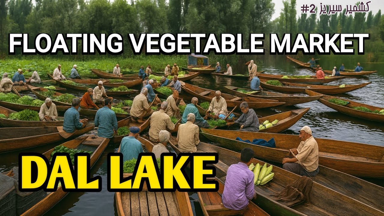 Dal Lake, Floating Market, Vegetable Market, kashmir Morning Life, Srinagar Vlog| ڈل جھیل کشمیر #Dal