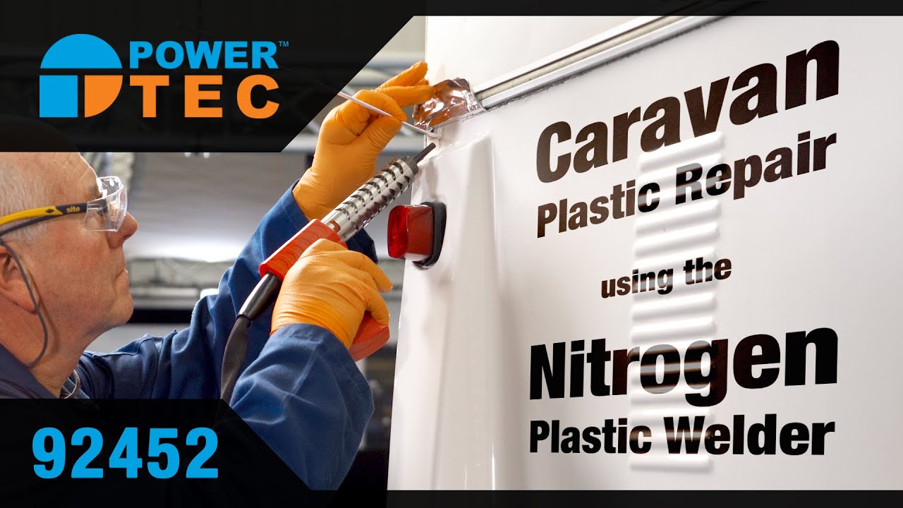 Caravan Plastic Repair using a Nitrogen Plastic Welder with Generator | Part No. 92452 | Power-TEC
