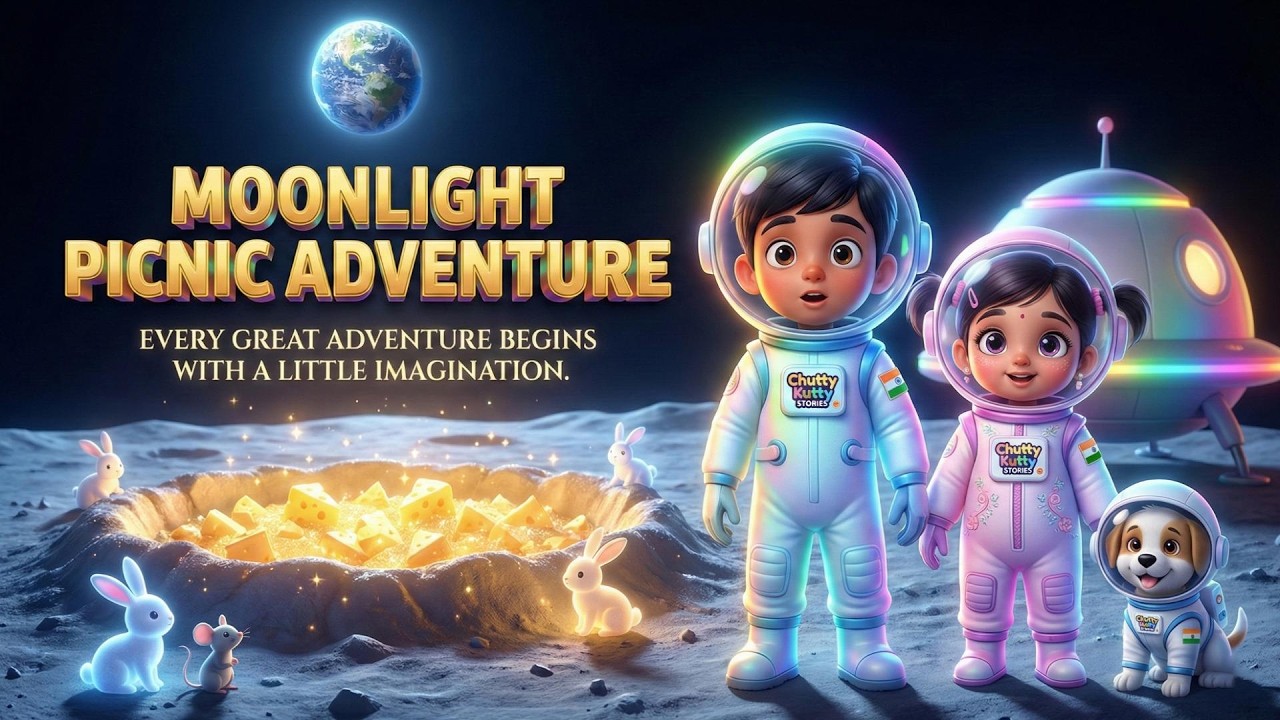 Moonlight Picnic Adventure - Kids Bed Time Stories!...