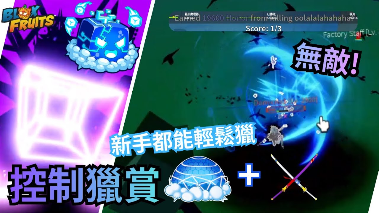 控制獵賞!🔥UPADTE 29 版本最強控制果實!新手都能輕鬆獵 傷害高的簡直無敵!😱 究竟有多強? 30m強者都被一套秒🔥🔥[bloxfruits]