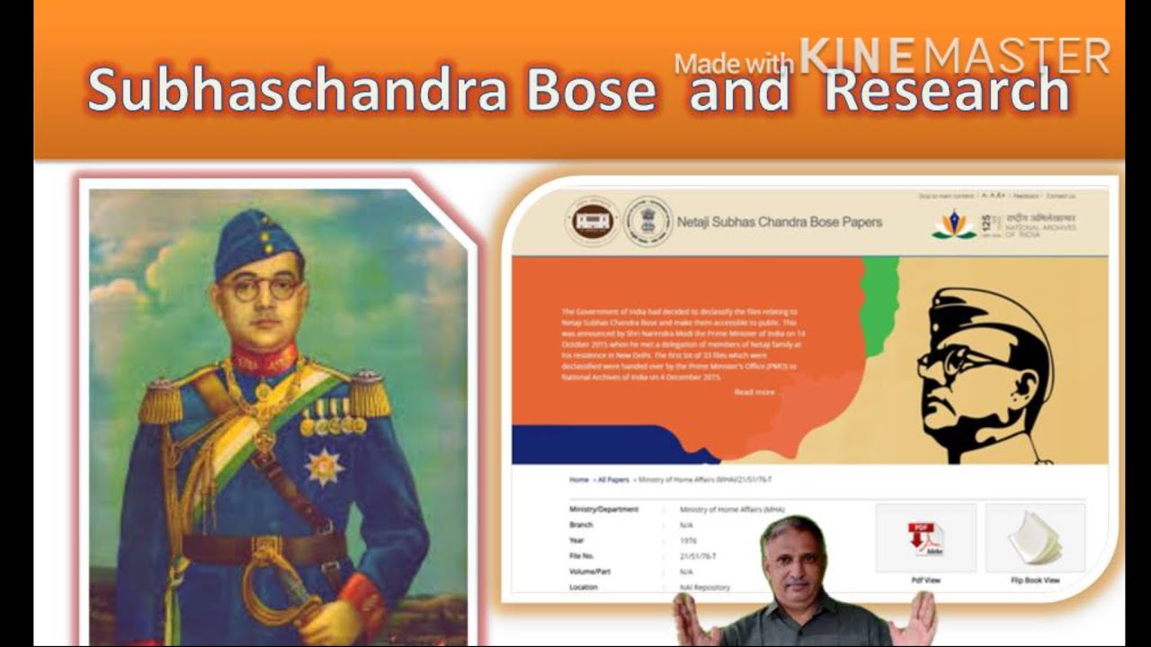 Subhaschandra Bose and Research - Dr.Praduman Khachar