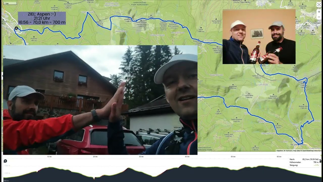 70-km-Wanderung durch das Riesengebirge zur Schneekoppe und zurück