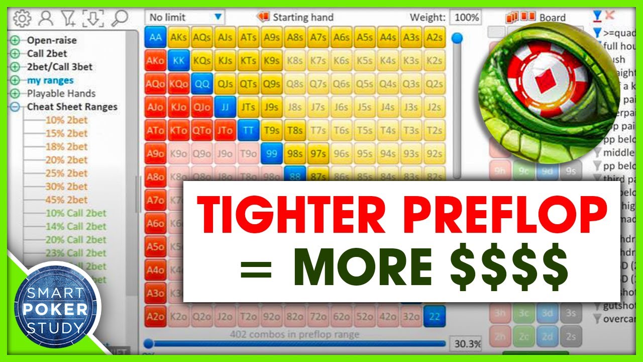 Here's Proof That Tighter Preflop Ranges Are More Profitable (Flopzilla Pro Tutorial)