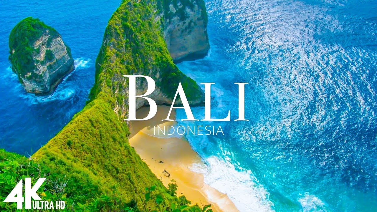 LATAJĄC NAD BALI 4K UHD - Relaksująca muzyka wraz z pięknymi filmami przyrodniczymi - 4K UHD TV