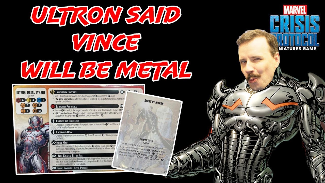 Ultron Hot Takes - Earth’s Mightiest Core Set Marvel Crisis Protocol