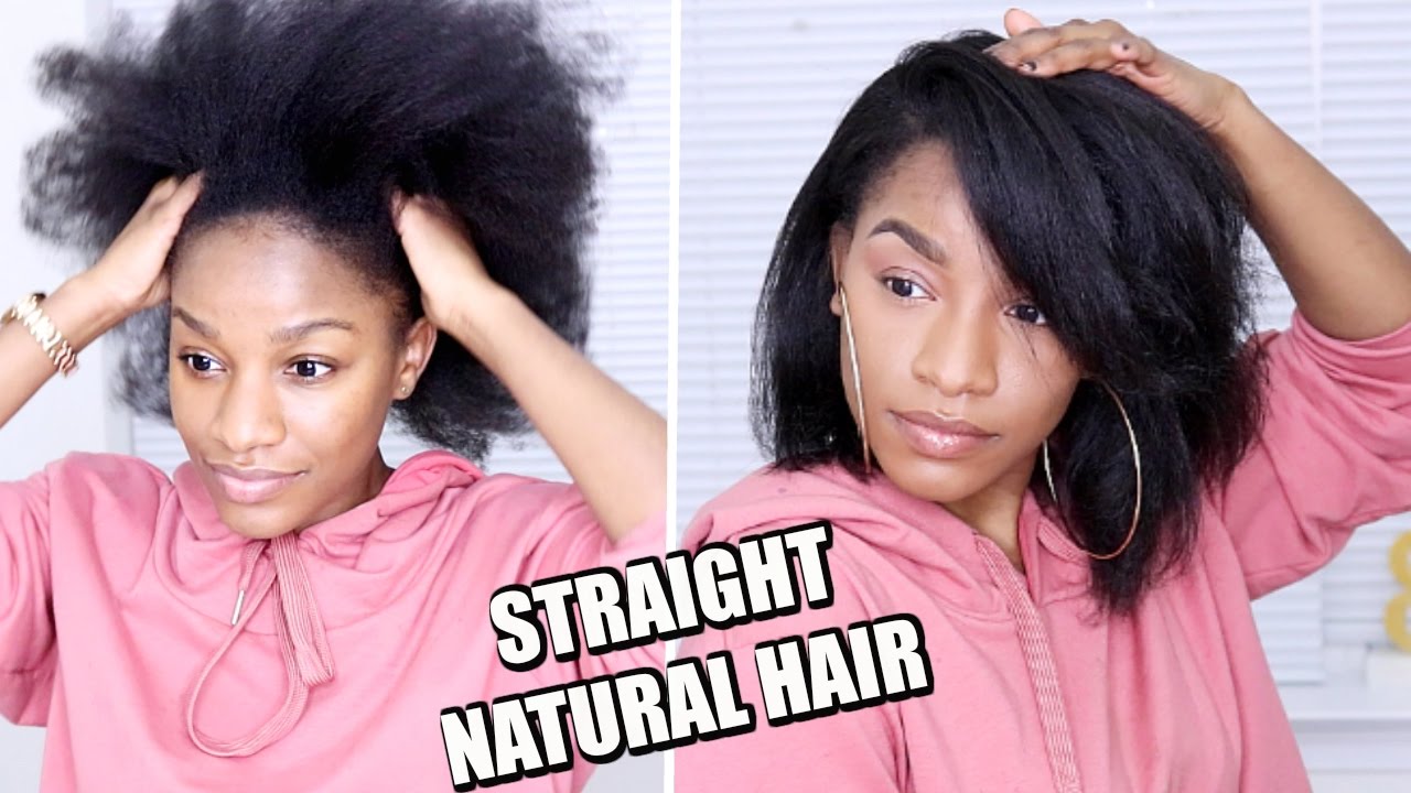 How I Straighten & Cut My Natural Hair