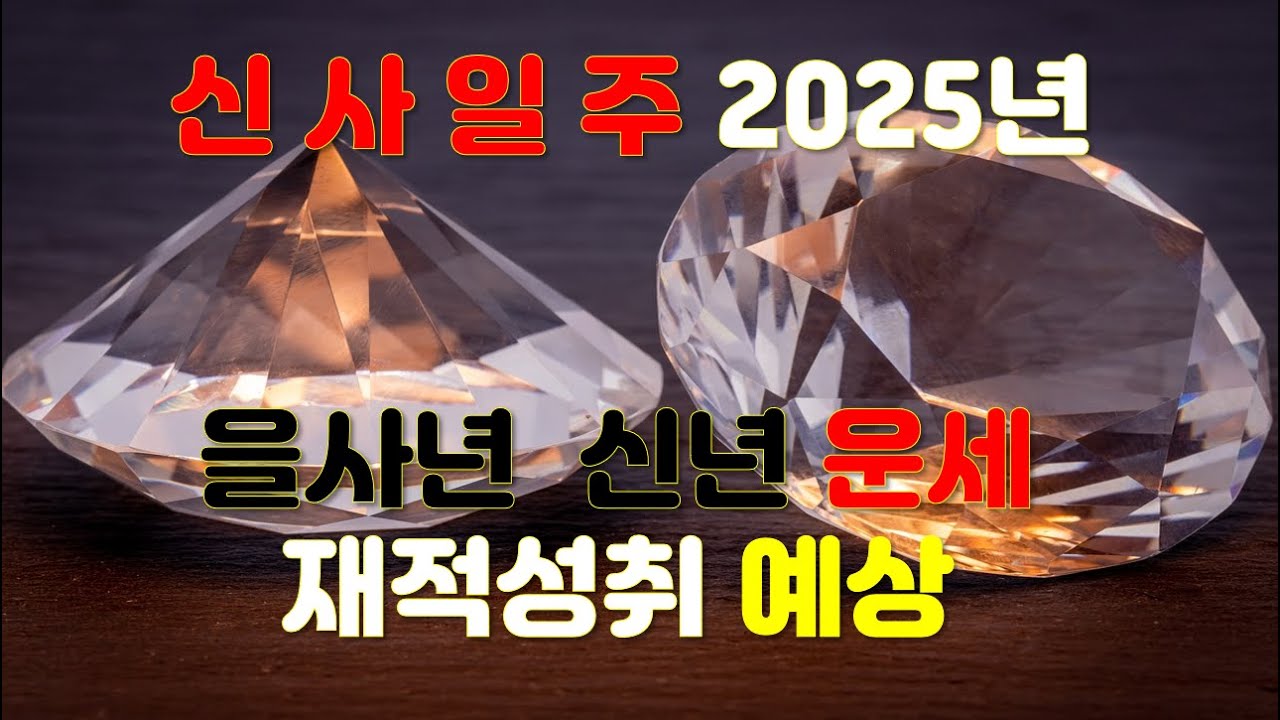 신사일주, 2025년 을사년 신년운세 사주분석