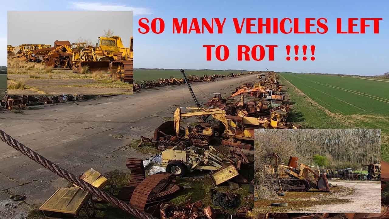 ABANDONED Machine vehicles left stranded on an old WW2 RAF base.