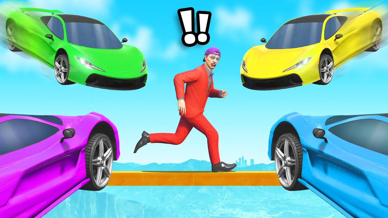 БЕГУНЫ ПРОТИВ МАШИН в GTA 5..