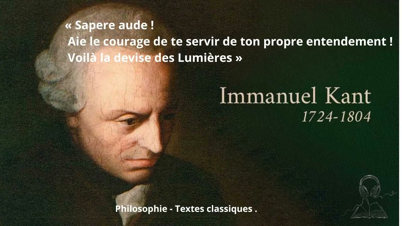 kant : «Qu'est-ce que les Lumières?»