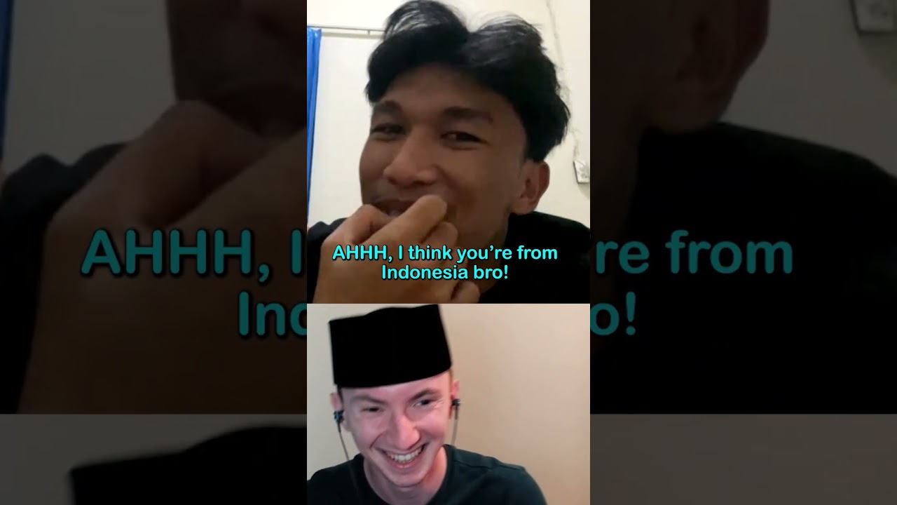 His Reaction When I Suddenly Spoke Indonesian😂