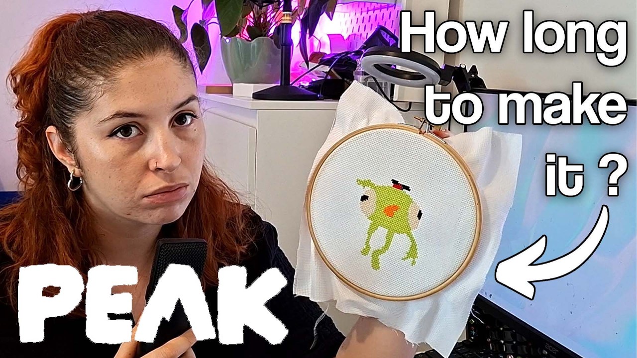 Combien de temps pour faire ce pattern de BingBong (PEAK) - Cross stitch vlog