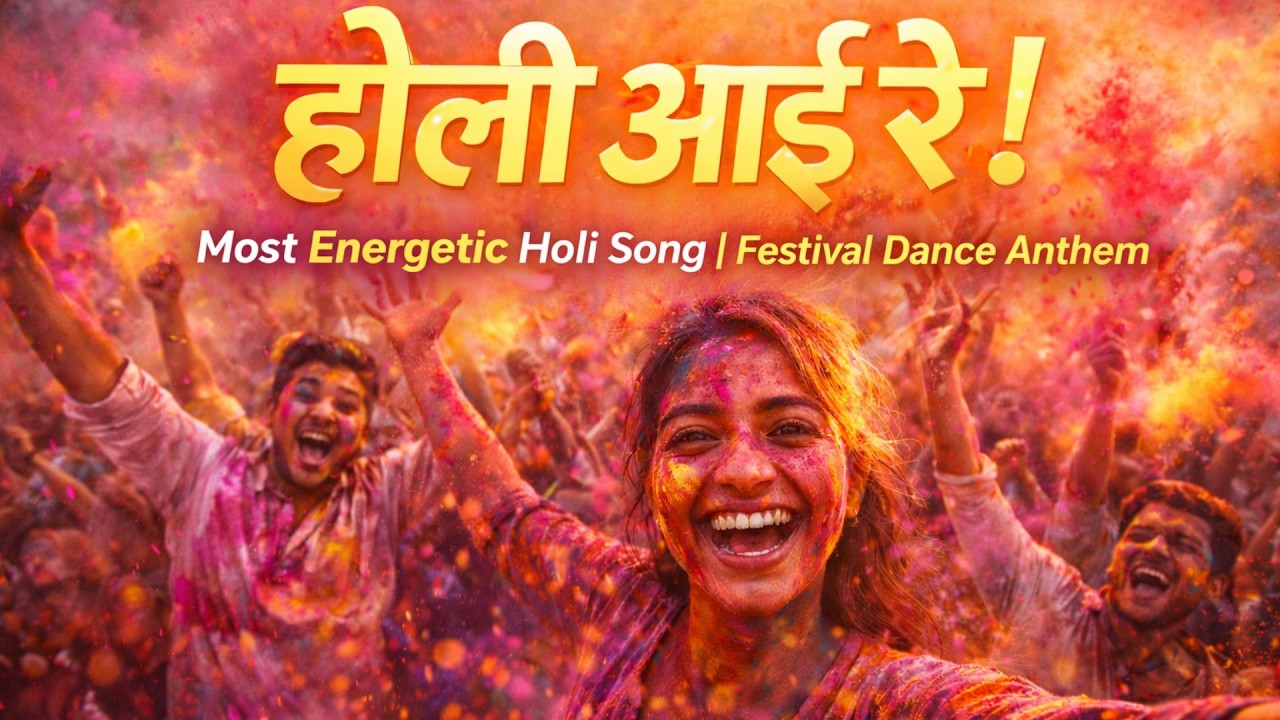 होली आई रे! | Most Energetic Holi Song | Festival Dance Anthem