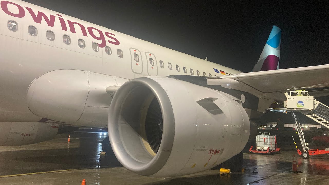 Eurowings Airbus A319-112 Stuttgart to Hamburg