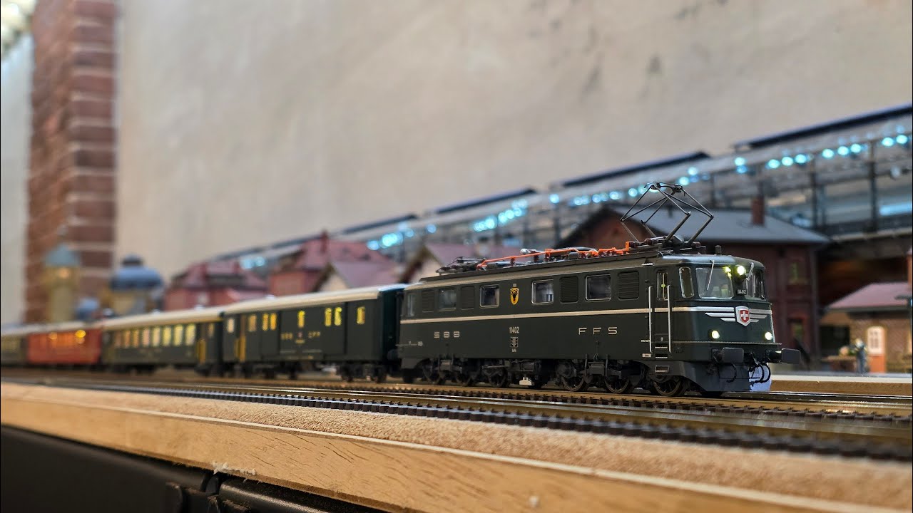 SBB Ae 6/6 + EW II / JRH KIHA 261-1000 / JRH KIHA 183-500 / SBB RABe 501 / TRA R200