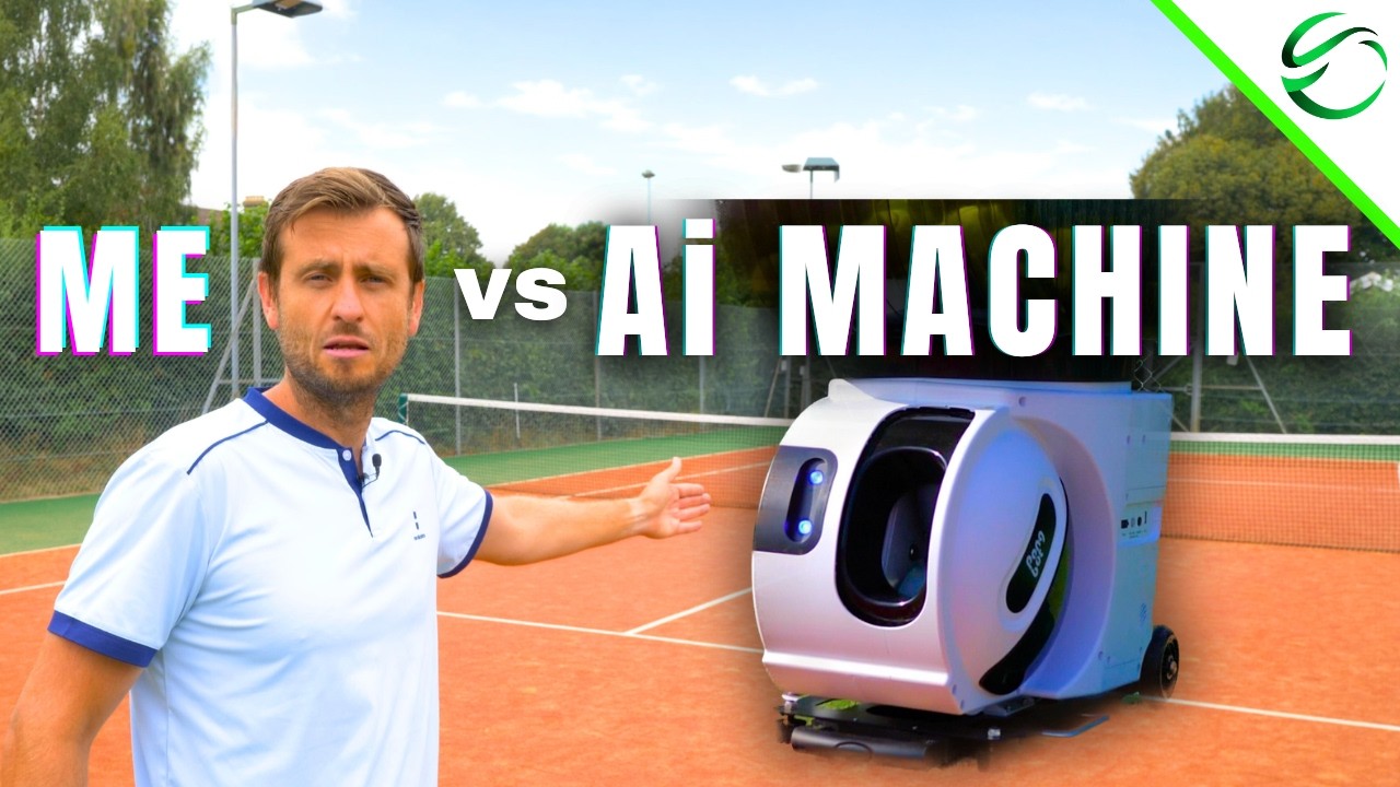 World's First AI Tennis Ball Machine! - Pongbot Pace S Pro Review