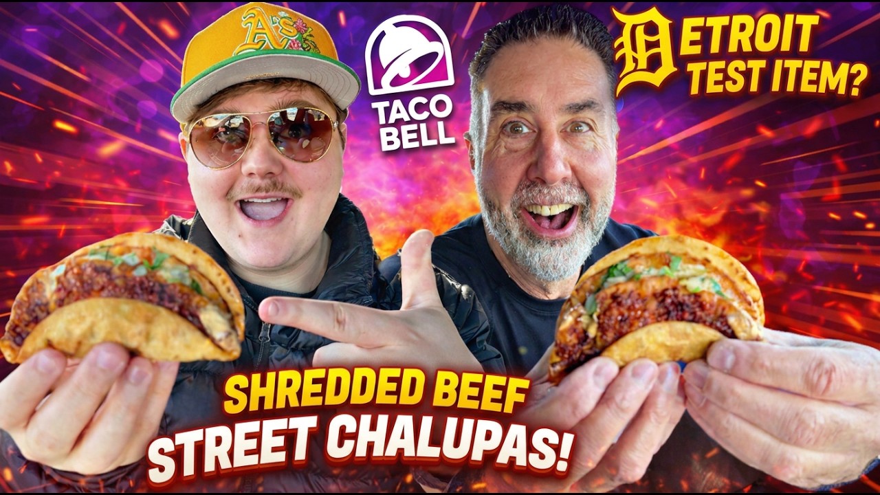 В Детройте появились ПЕРВЫЕ уличные чалупы с измельченной говядиной от Taco Bell! (Обзор тестовог...
