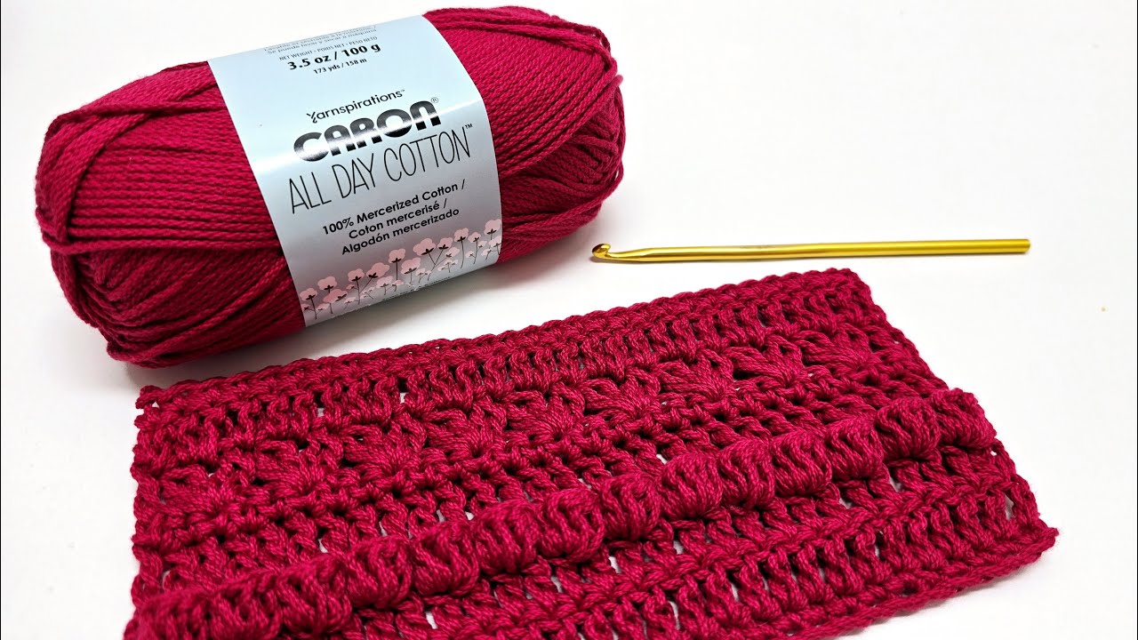 NEW YARN Review - Caron All Day Cotton Yarn -  Wash and Dry Test