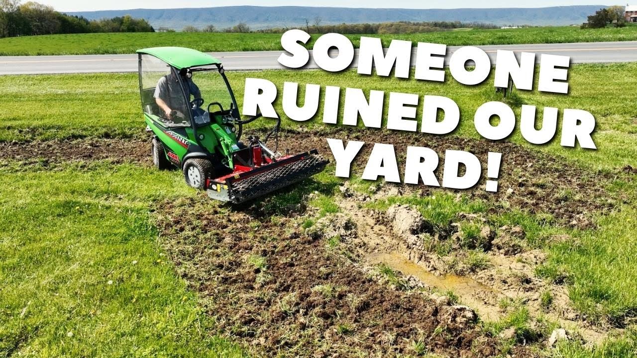 Ruts ruined our yard! We fixed it with an AVANT!