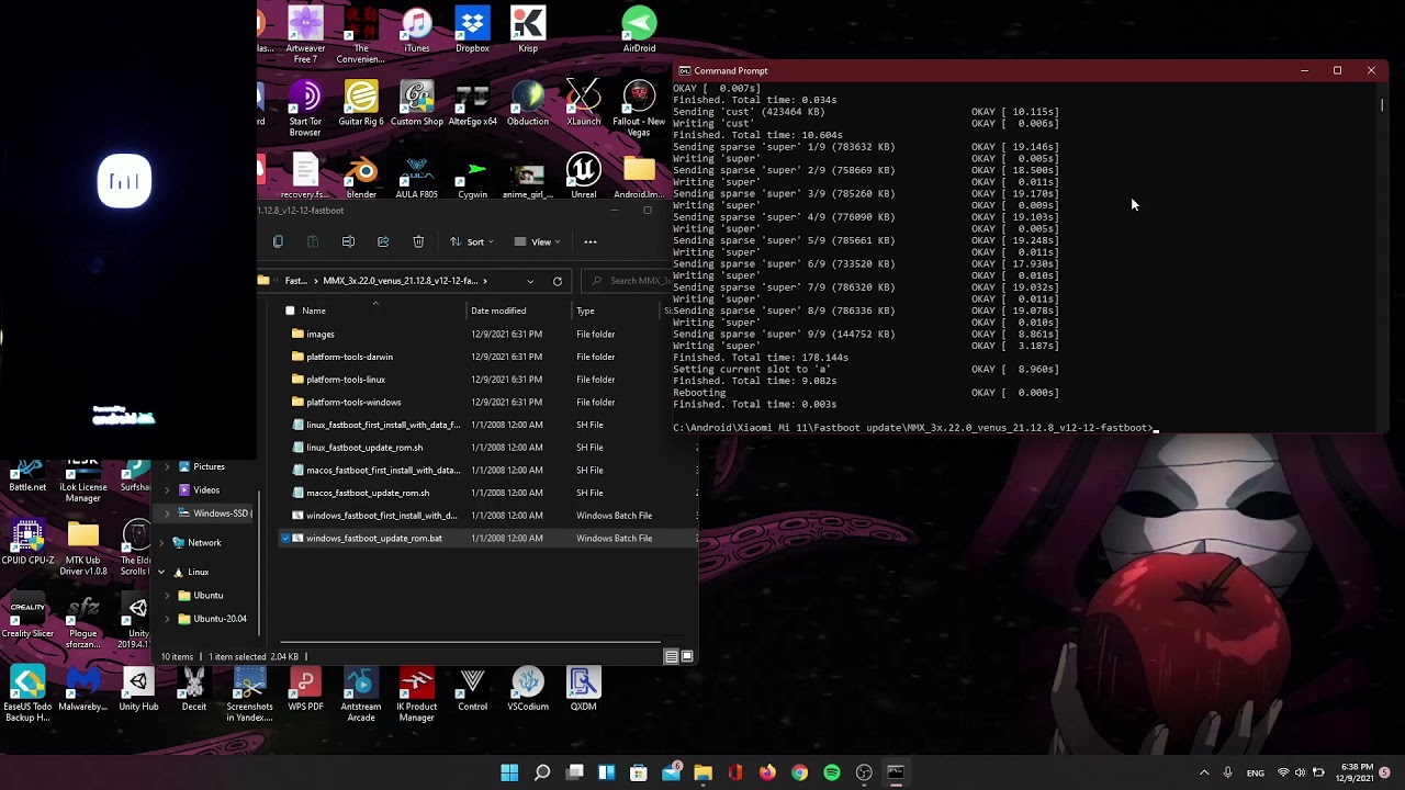 How to Update Using a Fastboot .bat ROM | MIUIMiX | Android 12 | Xiaomi Mi 11 | Fastboot ROMs