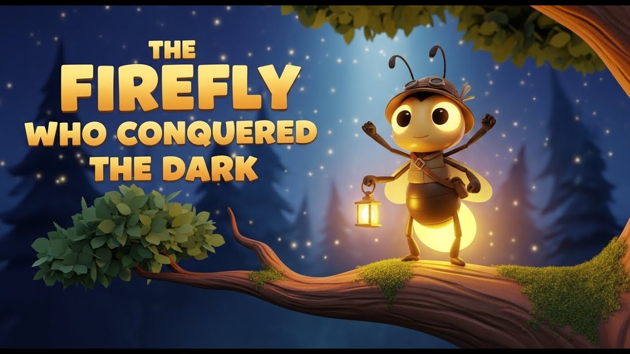 The Firefly Who Conquered the Dark ✨🪲 | Kids Moral Story | Courage & Hope