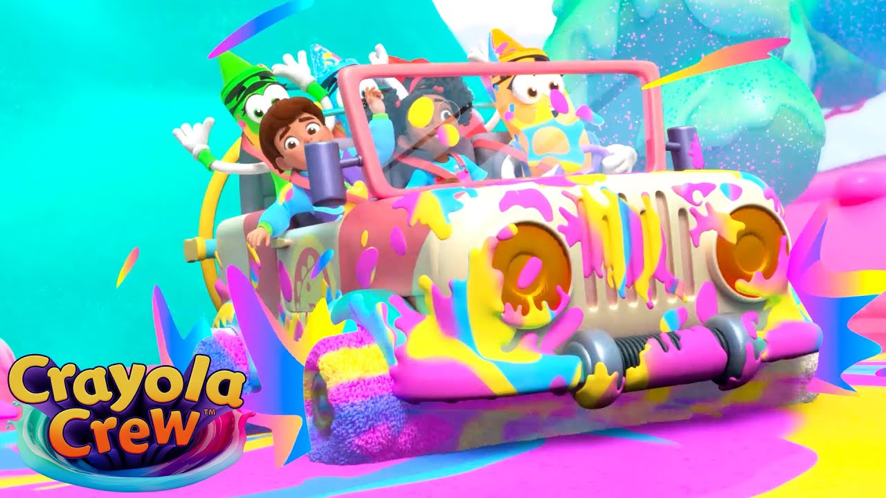 Woahh!! What a Messy Ride! 🎨 | Crayola Crew FULL EPISODES | Fun Imagination Cartoons for Kids