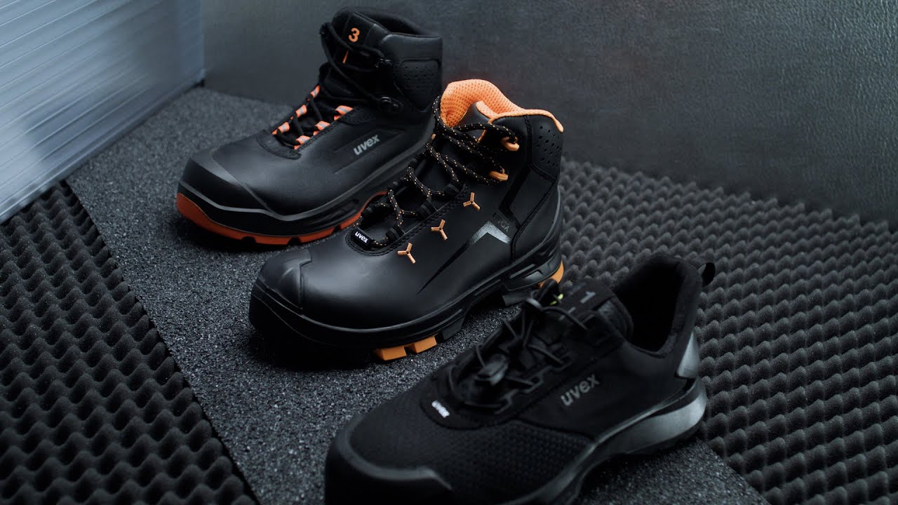 uvex foot protection for construction work - safety shoes for every challenge