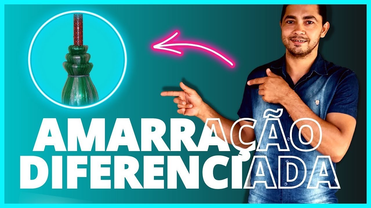 COMO AMARRAR VASSOURA PET | Amarração diferente!