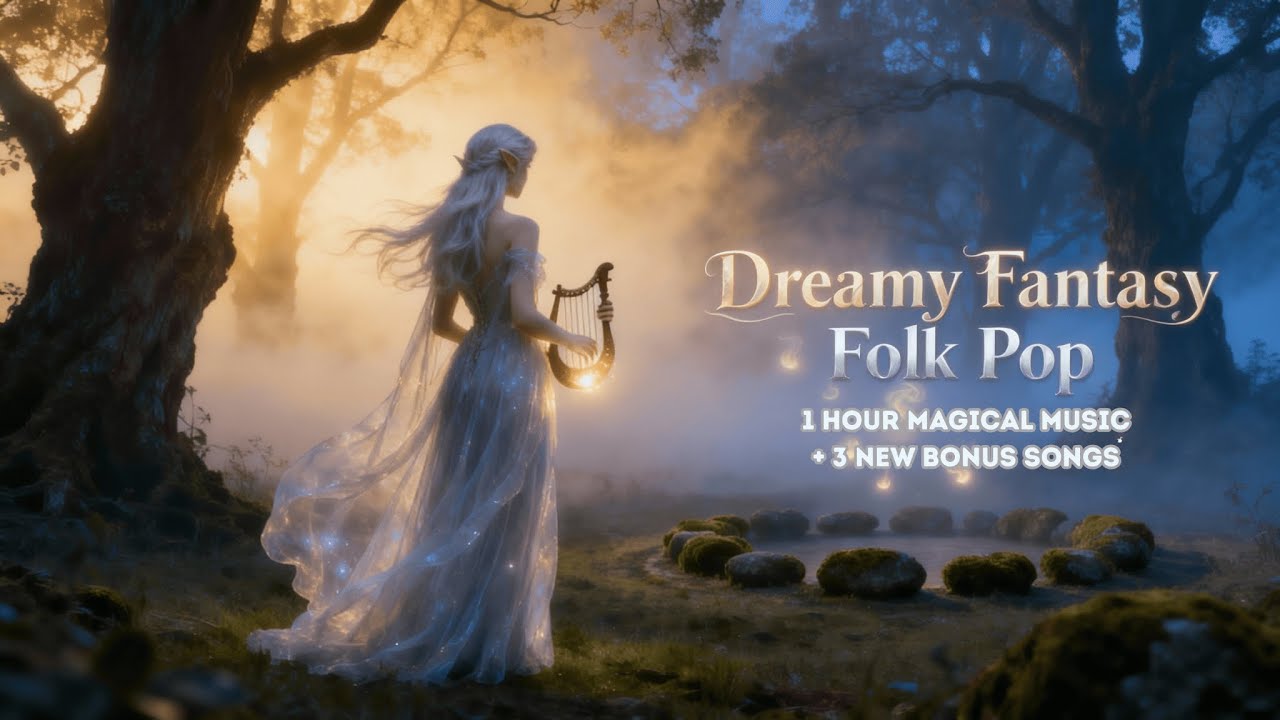 🌙 1 Hour of Dreamy Fantasy Folk Pop | Elven Voices, Misty Forest Vibes & Ethereal Melodies