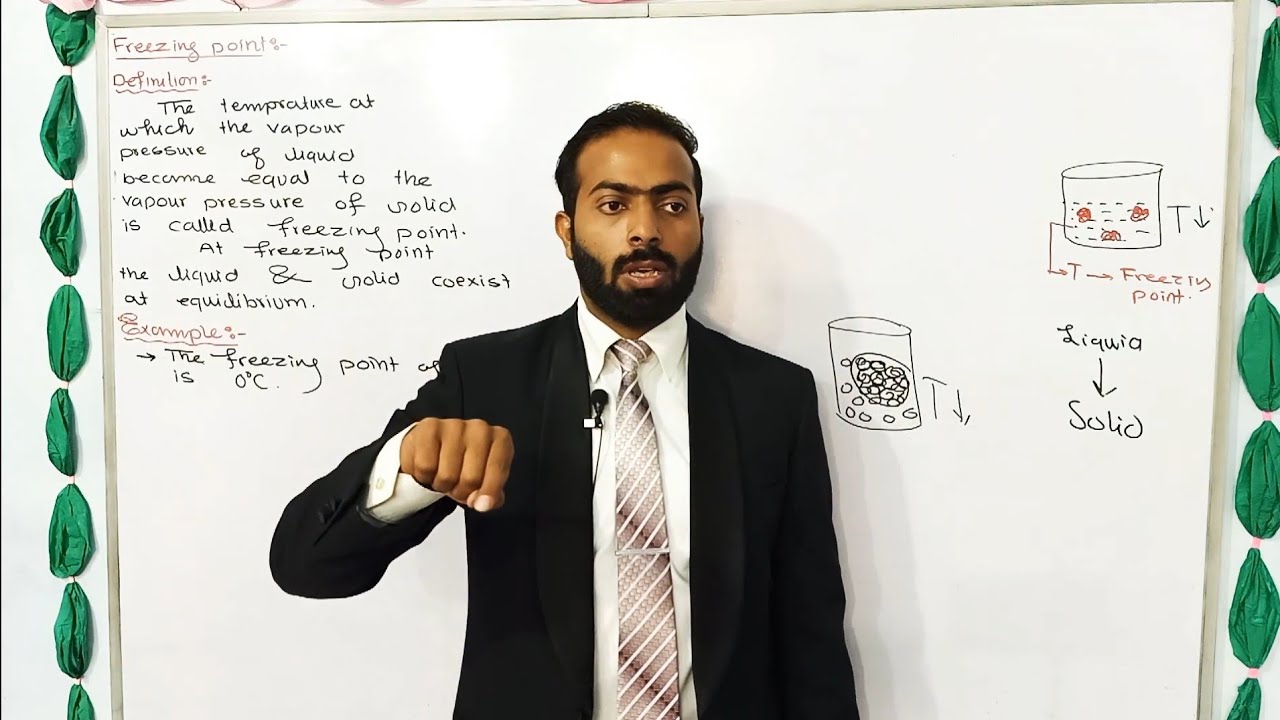Freezing point || 9th class chemistry || ch.no.5