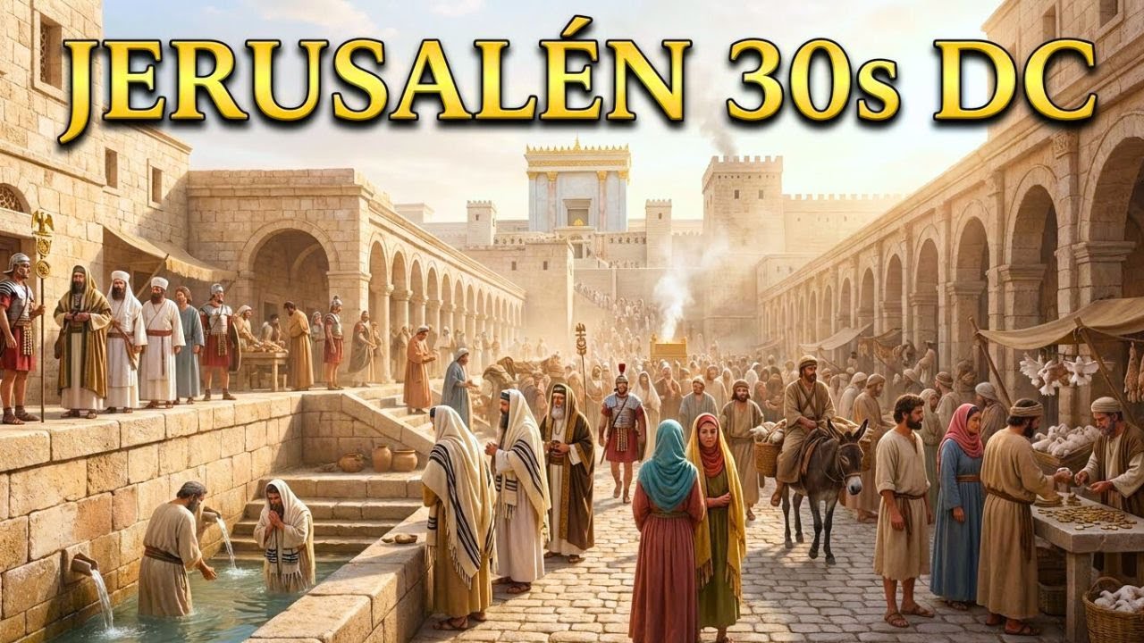 JERUSALÉN AÑOS 30 D.C. (RECONSTRUCCIÓN CON IA) — LA CIUDAD EN LA ÉPOCA DE JESÚS