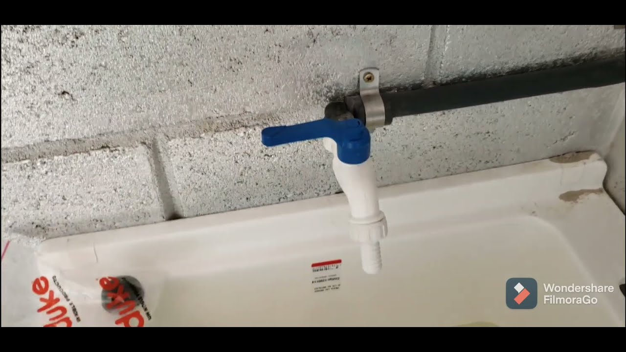 Como instalar pileta plástica tipo lavadero!!