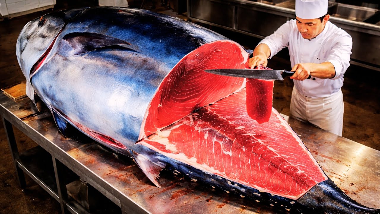 Você não imagina como o ATUM GIGANTE é processado em FÁBRICAS GIGANTES! Da pesca à produção