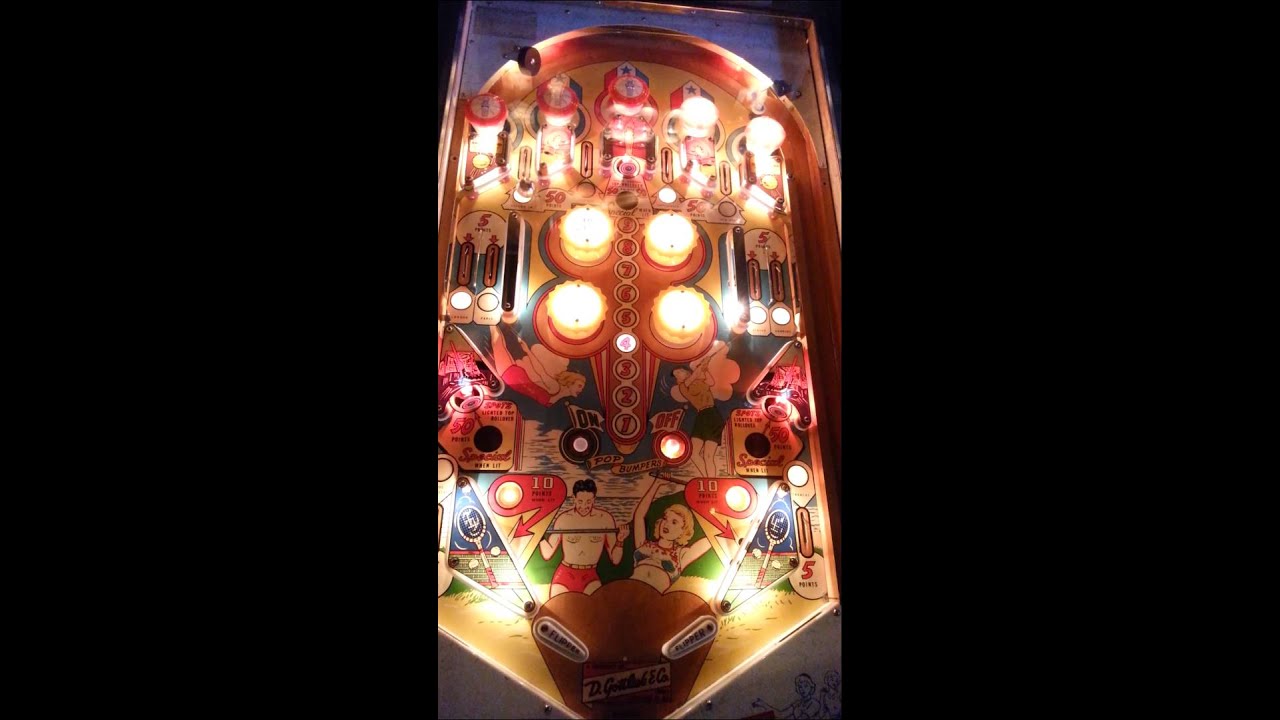 Gottlieb Olympics Pinball Machine 1962