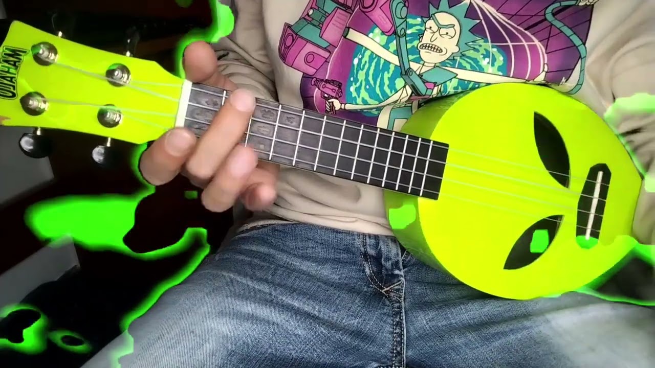 Como tocar mirame de blessd en ukulele 